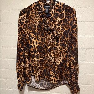 Express Portofino Shirt- leopard